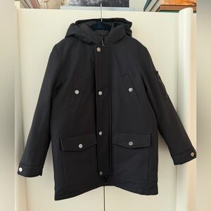 Bonpoint Black Hooded Winter Jacket Child/Unisex. Size 8 ( 6years-8years) NEW